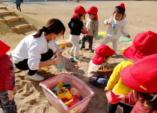 12月25日：少し寒いけど太陽が出ていて温かかったね☀