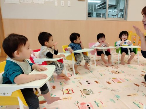 10月22日：手を口につけてあわあわわ～(*'▽')　できるかな？
