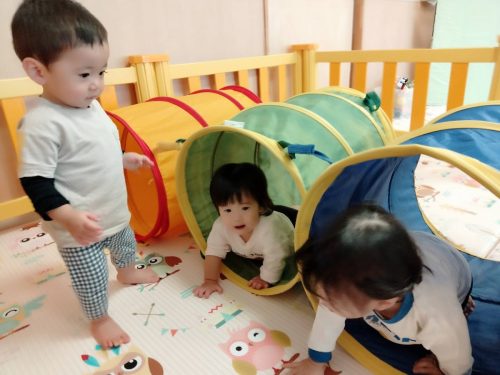 10月22日：上手にトンネルくぐれたね！