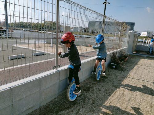 11月17日：フェンスを持ちながら進んだよ！