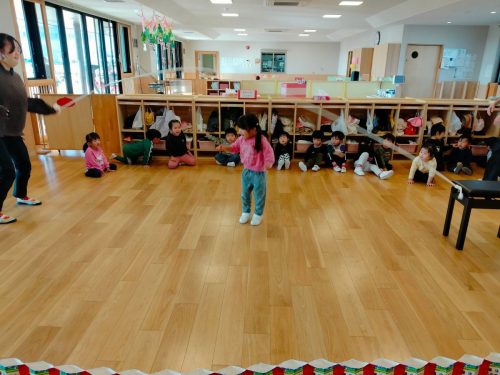 12月16日：友達が「がんばれー」って応援してくれたよ(*^^)v