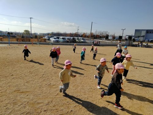 12月16日：先生と追いかけっこをしたよ！