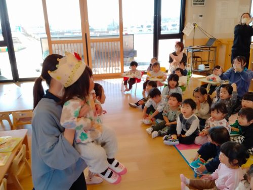 12月23日：12月の合同誕生日会に参加したよ(*^▽^*)