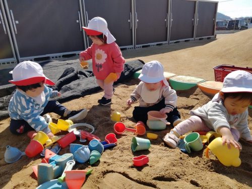 3月11日：砂場で遊んだよ(^^♪