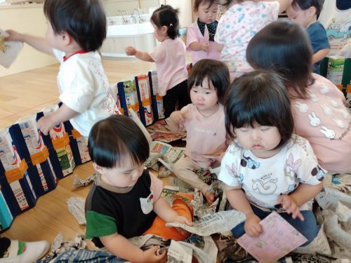 5月30日：アンパンマンカードが沢山あったね。何枚見つけられたかな、、、。
