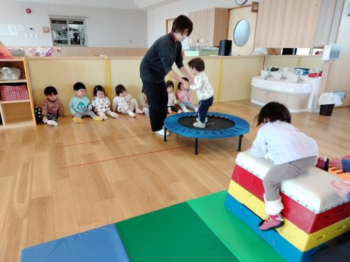 3月9日：運動会ごっこをしたよ♪自分で登れることができたね☆彡