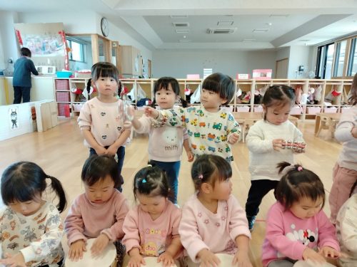 3月11日:前と後ろに並んで上手にできたね。またしようね♪