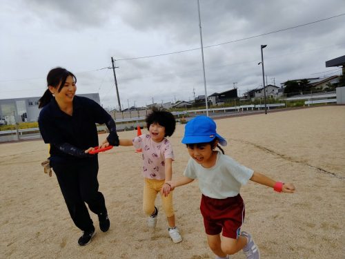 10月16日：お友達と一緒に走ったよ。