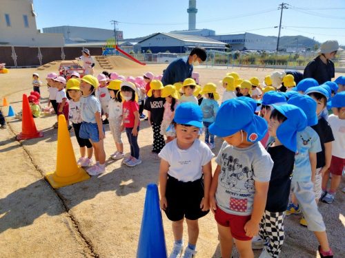 10月17日：開会式の予行練習をしました。