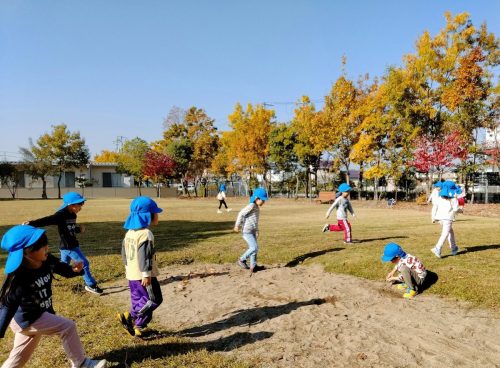 11月17日：結びの杜で遊びました。