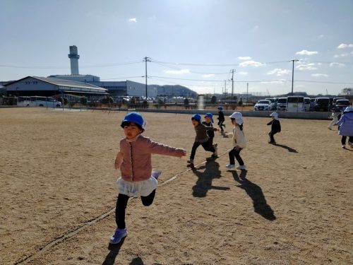 1月14日：鬼さんから一生懸命逃げています！