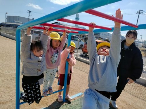 3月11日：雲梯がこんなにできるようになったよ！
