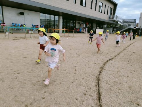10月20日：手をしっかり振って走ったよ！