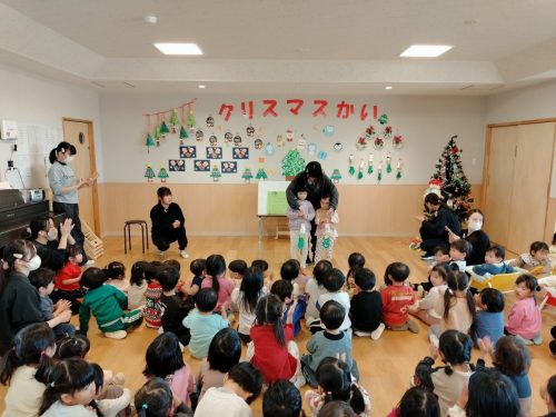12月19日：クリスマス会をしました☆き組の製作を紹介しました！