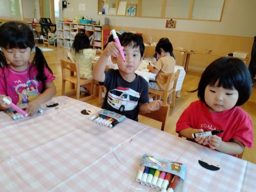 6月30日：「これで描く！」とマーカーを見せてくれました！