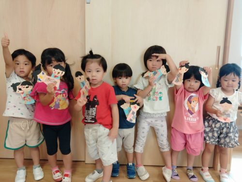 7月3日：みんなかっこいいポーズで「ハイチーズ！」