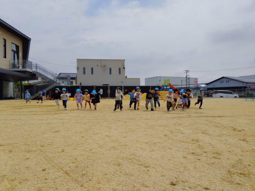 5月12日：最後はみんなでかけっこしてから帰りました。
