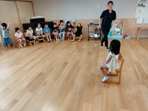 8月25日：今日のチャンピオンです！他のみんなも応援を頑張りました。